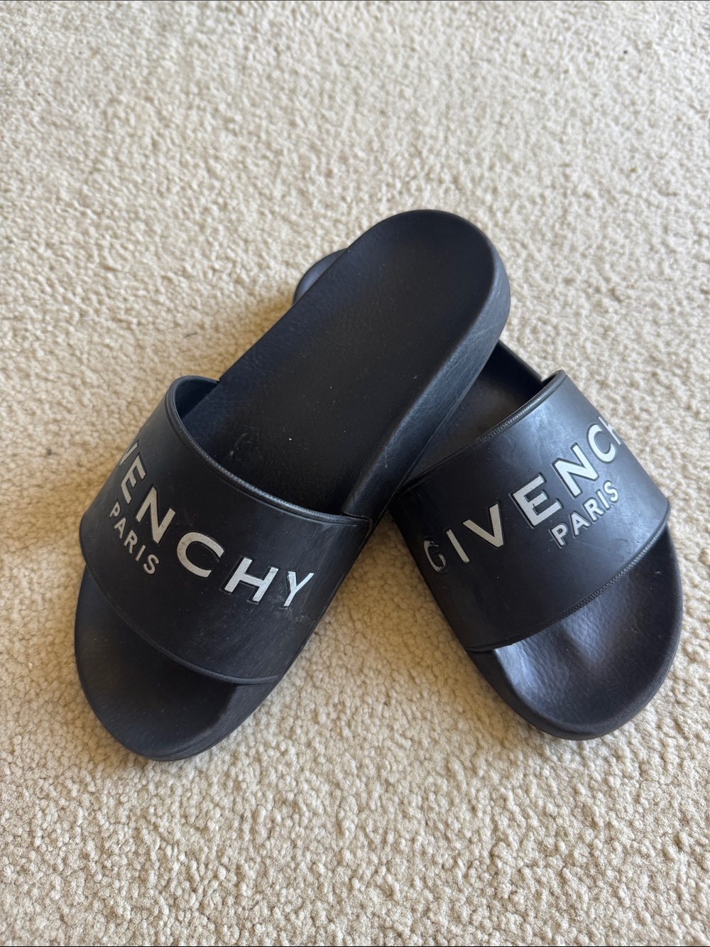Givenchy Black Logo Slide Sandals